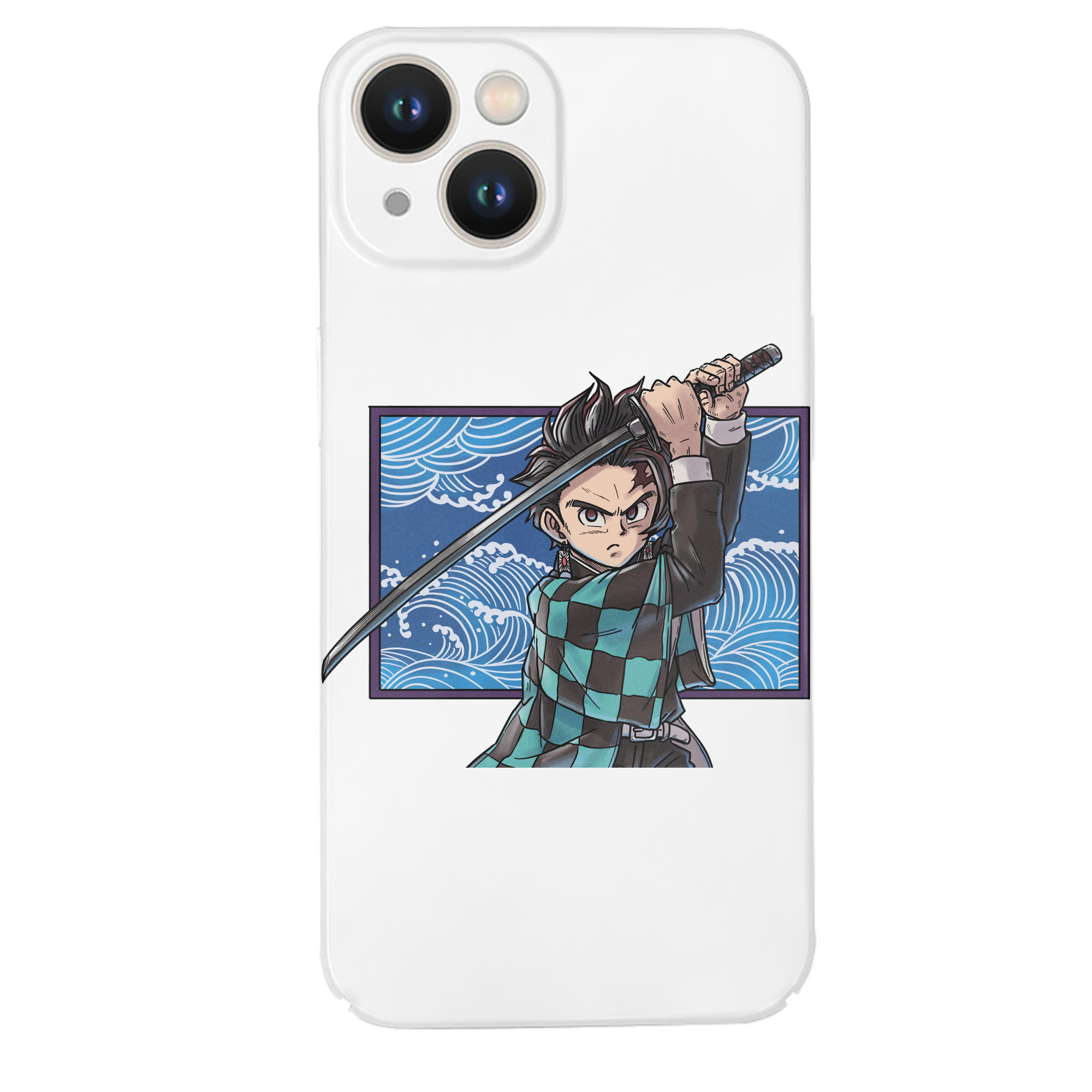 （画像用） 鬼滅の刃 竈門 炭治郎／かまど たんじろう Kamado Tanjirou 【iPhone 14シリーズ対応】ハードケース